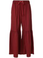 See By Chloé Moroccan Crepe Flared Trousers
