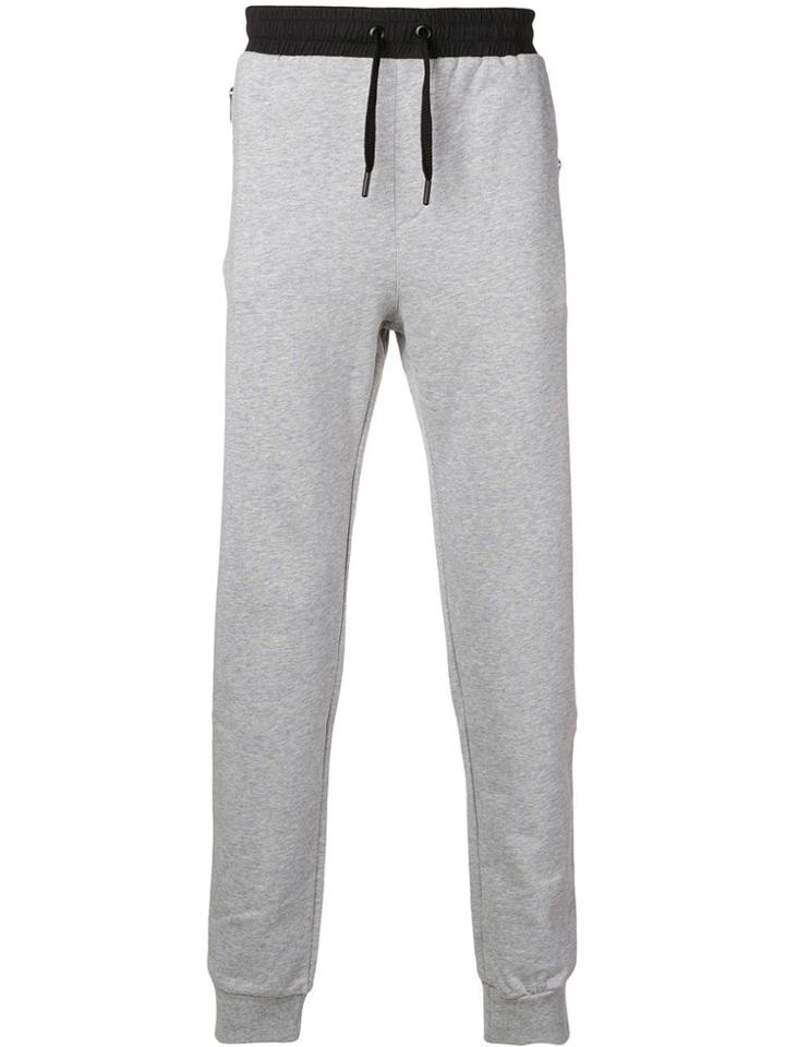 Karl Lagerfeld Drawstring Track Pants - Grey