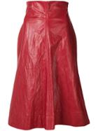 Philosophy Di Lorenzo Serafini Vinyl Midi Skirt - Red