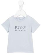 Boss Kids - Logo Print T-shirt - Kids - Cotton - 12 Mth, Blue