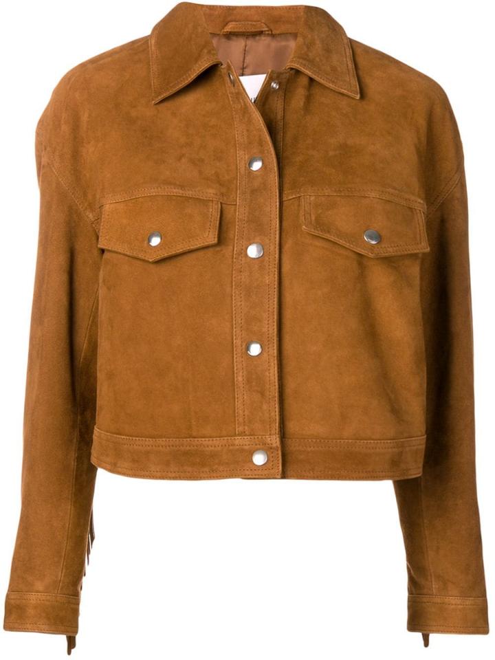 Dondup Fringed Jacket - Brown