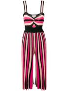 Temperley London Striped Knitted Jumpsuit - Black