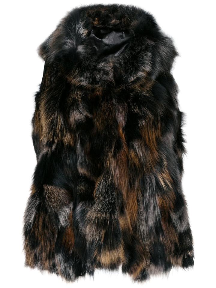 Plein Sud Hooded Gilet - Brown