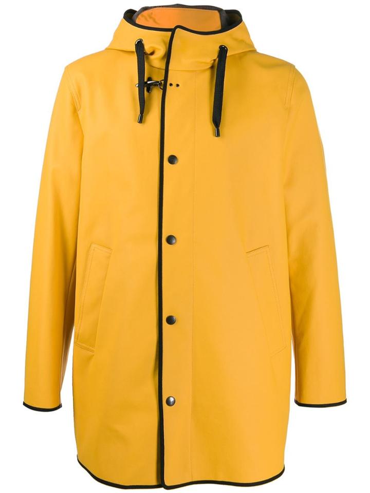 Fay Hooded Rain Coat - Yellow
