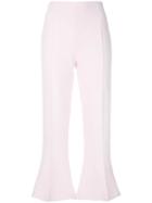Antonio Berardi Crop Flare Trousers - Pink