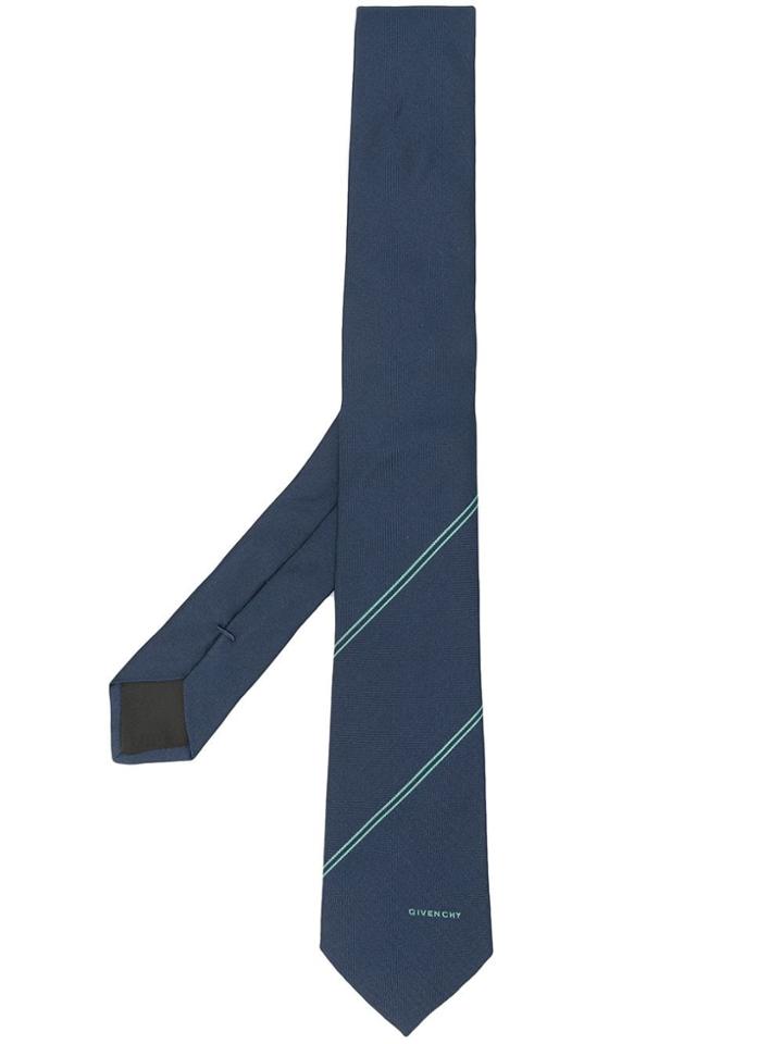 Givenchy Jacquard Tie - Blue