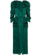 Magda Butrym Downey Silk Jacquard Dress - Green
