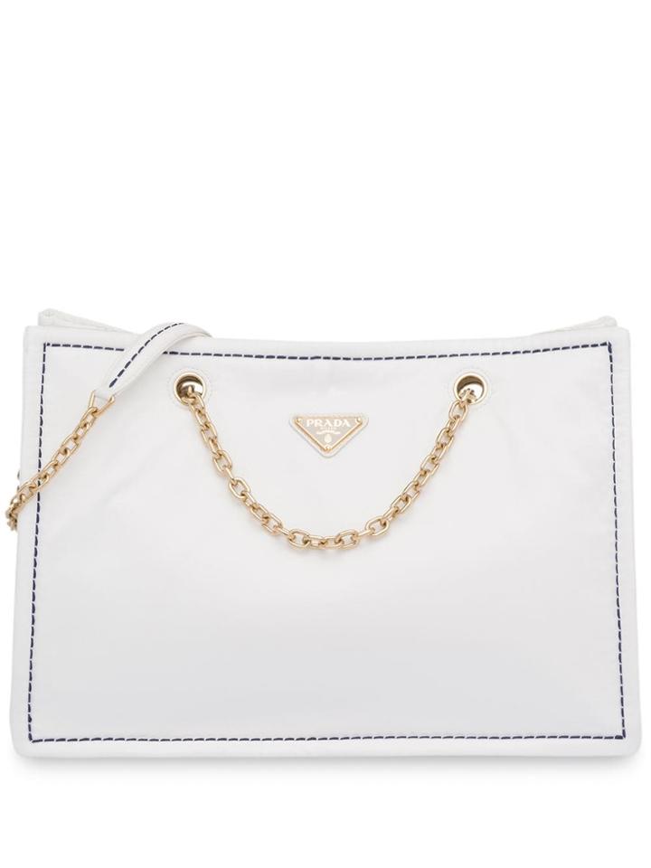 Prada Nylon Tote Bag - White