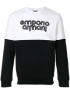 Emporio Armani Front Logo Sweatshirt - Black
