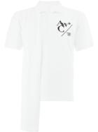 A-cold-wall* Front Logo Asymmetric Polo Shirt - White