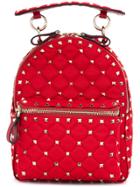 Valentino Rockstud Spike Backpack - Red