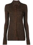 Proenza Schouler Snake-print Top - Brown
