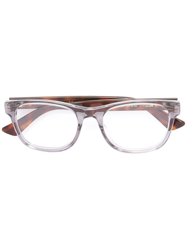 Gucci Eyewear Square Glasses, Grey, Plastic