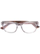 Gucci Eyewear Square Glasses, Grey, Plastic