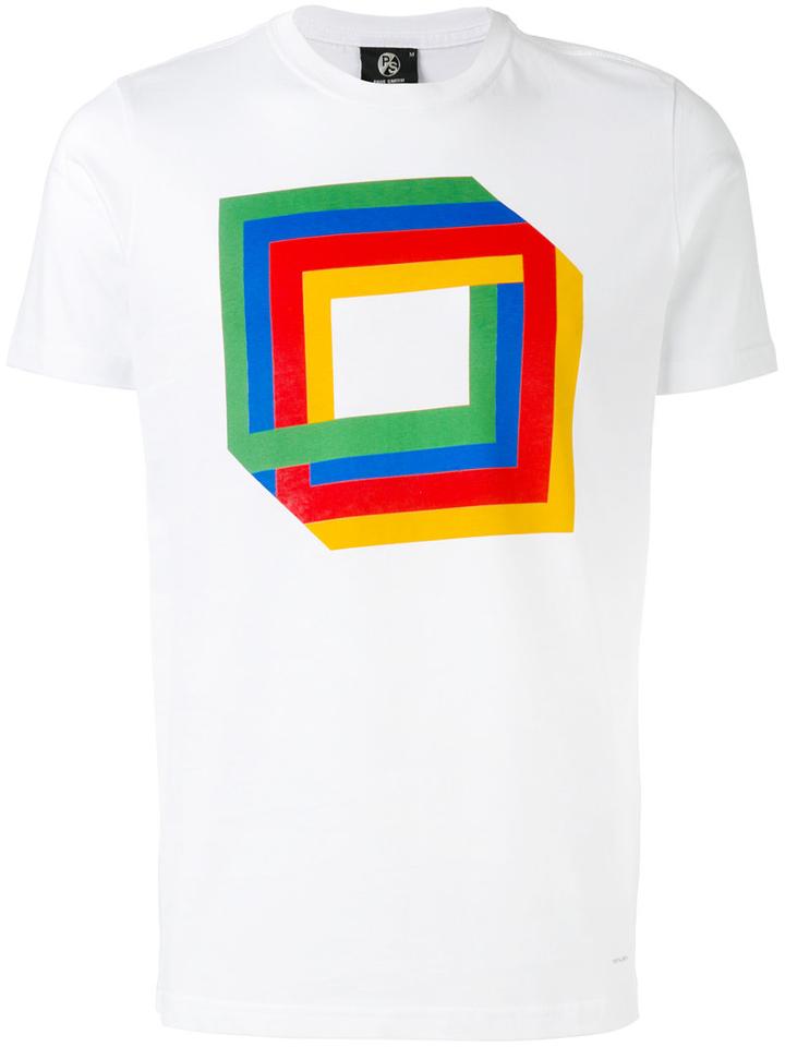 Ps By Paul Smith Printed T-shirt, Men's, Size: Xl, White, Organic Cotton