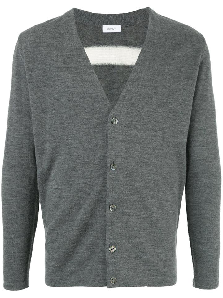 En Route V-neck Cardigan - Grey