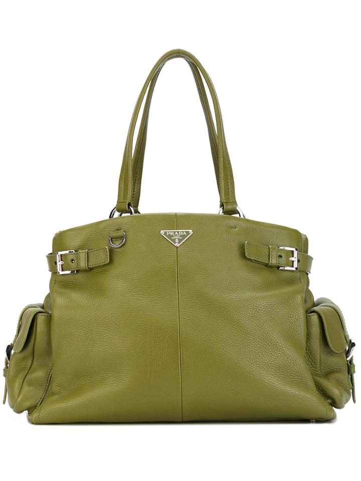 Prada Vintage Large Tote - Green