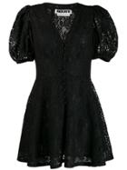 Rotate Lace Flared Dress - Black