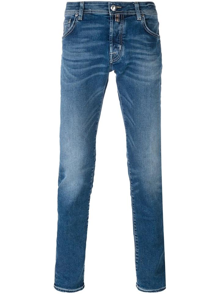 Jacob Cohen Skinny Jeans, Men's, Size: 35, Blue, Cotton/spandex/elastane