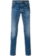 Jacob Cohen Skinny Jeans, Men's, Size: 35, Blue, Cotton/spandex/elastane