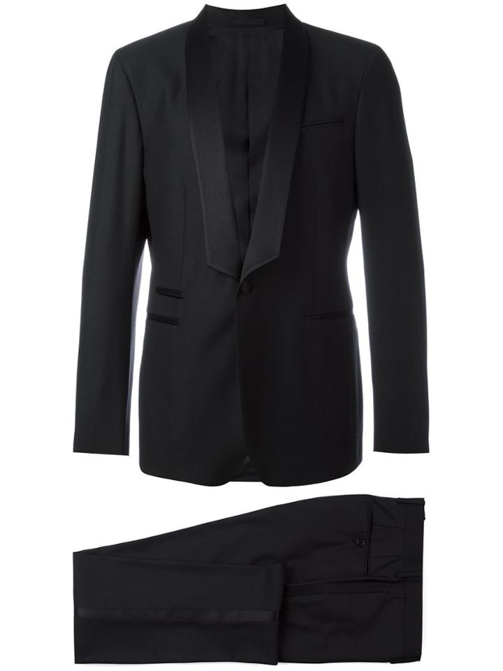 Salvatore Ferragamo Two-piece Applique Detail Suit - Black
