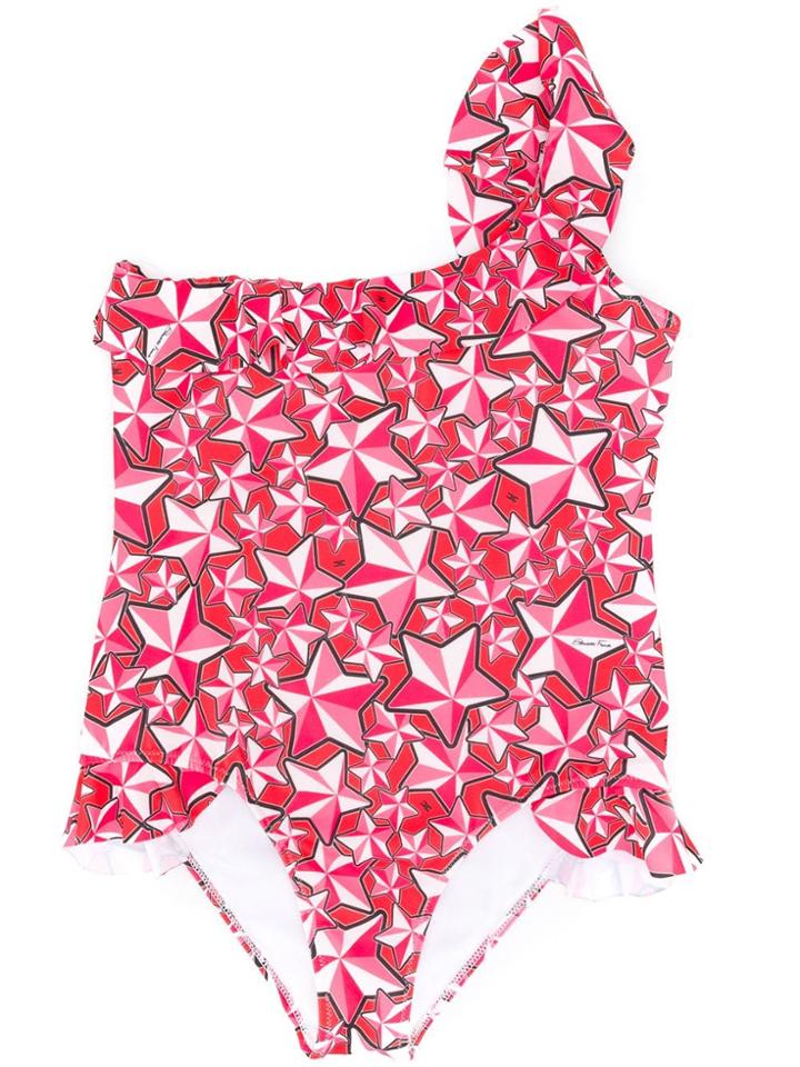 Elisabetta Franchi La Mia Bambina Star Pattern Swimsuit - Pink