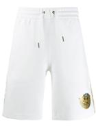 Ea7 Emporio Armani Logo Band Track Shorts - White