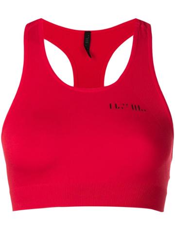 Unravel Project Cropped Sports Top - Red