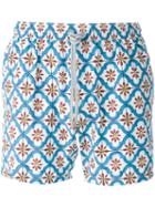 Capricode Printed Swim Shorts, Men's, Size: Xl, Blue, Nylon