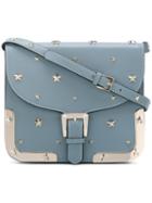 Red Valentino - Star Studded Crossbody Bag - Women - Calf Leather - One Size, Blue, Calf Leather