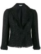 Liu Jo Tweed Cropped Jacket - Black
