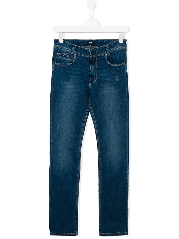 Boss Kids Slim Fit Jeans, Boy's, Size: 16 Yrs, Blue