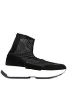 Mm6 Maison Margiela Mesh Sock Sneakers - Black