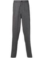 Salvatore Ferragamo Straight Flannel Trousers - Grey