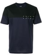 Les Hommes Lace-up Detail T-shirt - Blue