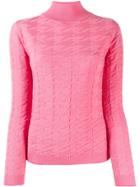 Blumarine Dogtooth Sweatshirt - Pink