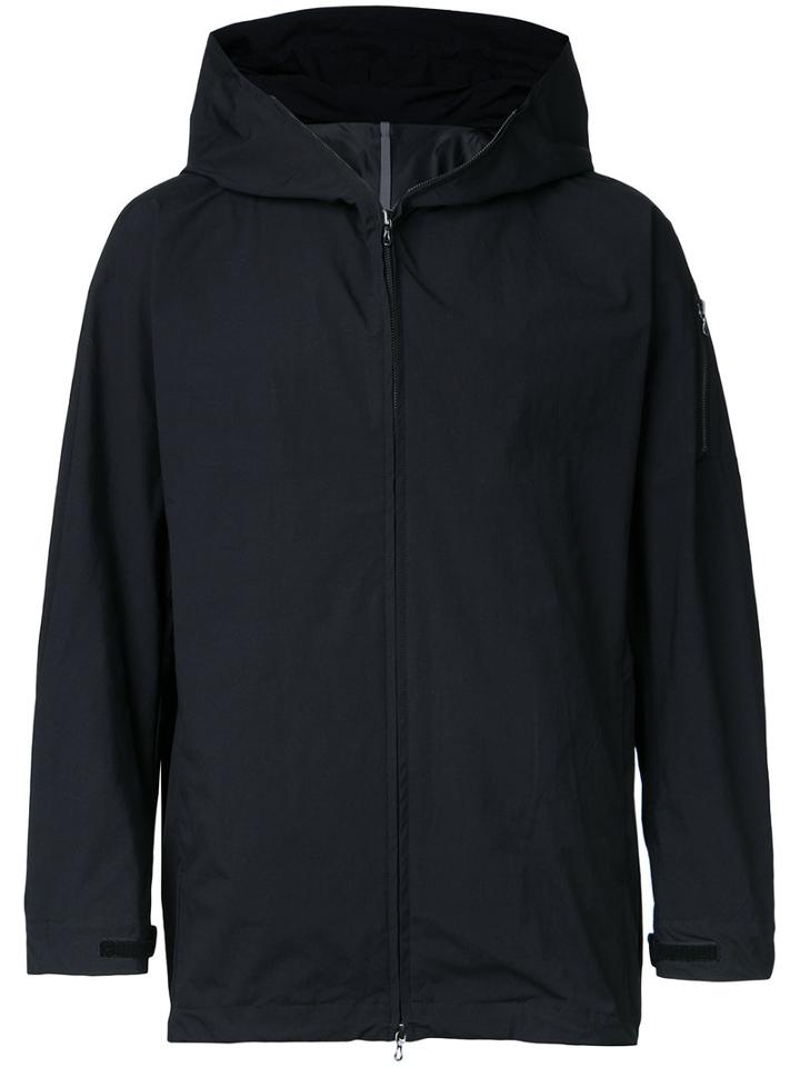 Kazuyuki Kumagai Zipped Jacket, Men's, Size: 2, Black, Cotton/nylon/polyurethane