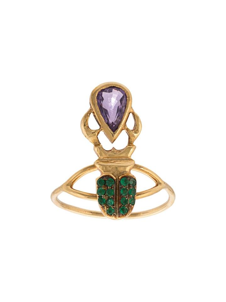 Daniela Villegas Scarab Ring - Gold
