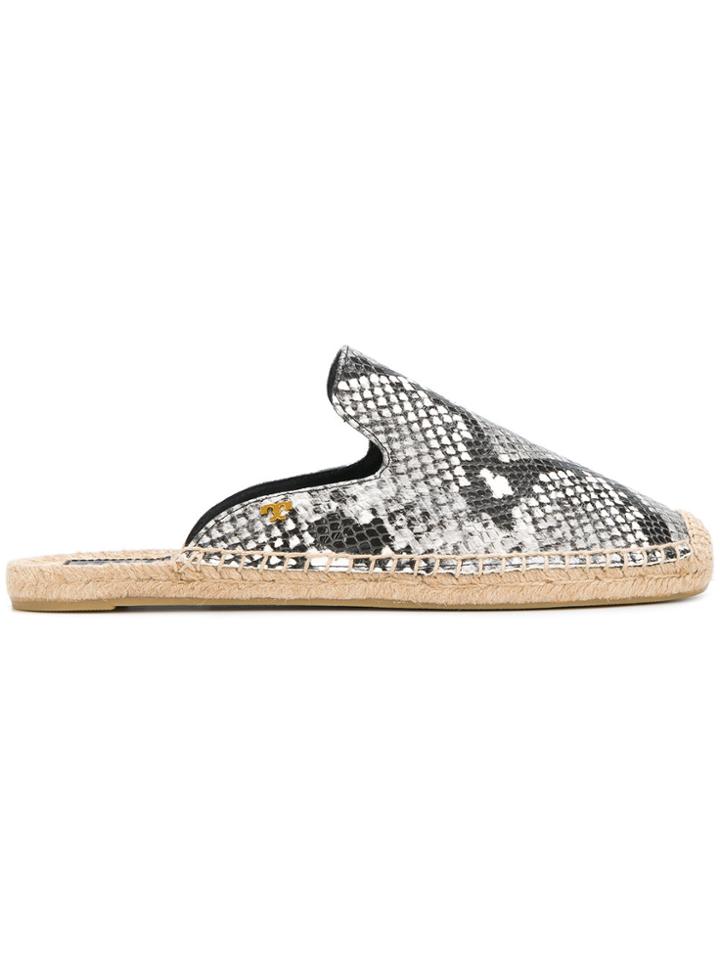 Tory Burch Espadrille Mules - Grey