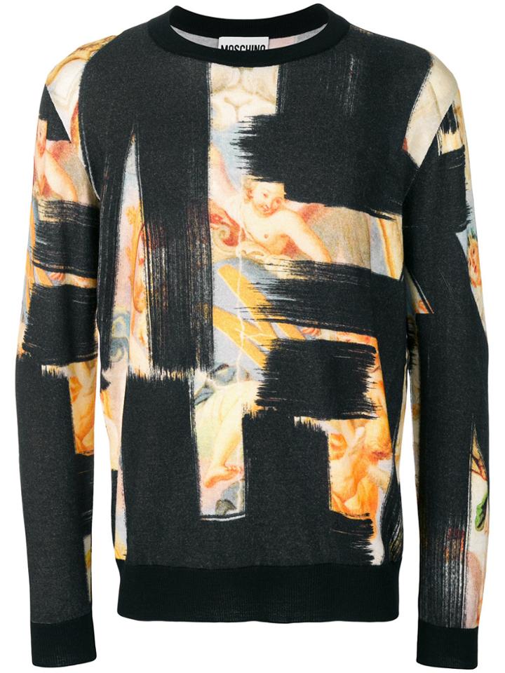 Moschino Brush Stroke Sweatshirt - Black