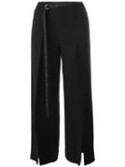 Zoe Jordan Roman Split Leg Trousers, Size: 10, Black, Acetate/viscose
