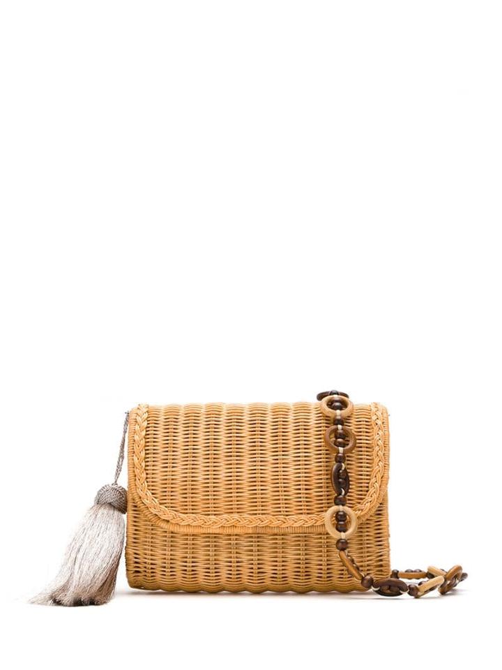 Serpui Clutch De Vime Natural - Brown