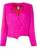 Emanuel Ungaro Vintage Floral Cloqué Jacket - Pink & Purple