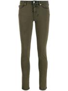 Love Moschino Coated Skinny Jeans - Green