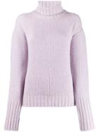 Philosophy Di Lorenzo Serafini Roll Neck Knitted Jumper - Purple