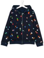 Paul Smith Junior Teen Printed Zipped Jacket - Blue