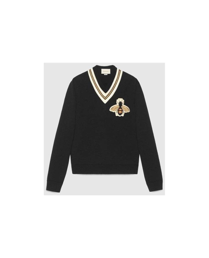 Fashion Concierge Vip Gucci - Bee Logo Cardigan - Unavailable