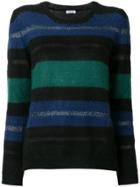 P.a.r.o.s.h. Striped Long Sleeved Jumper - Black