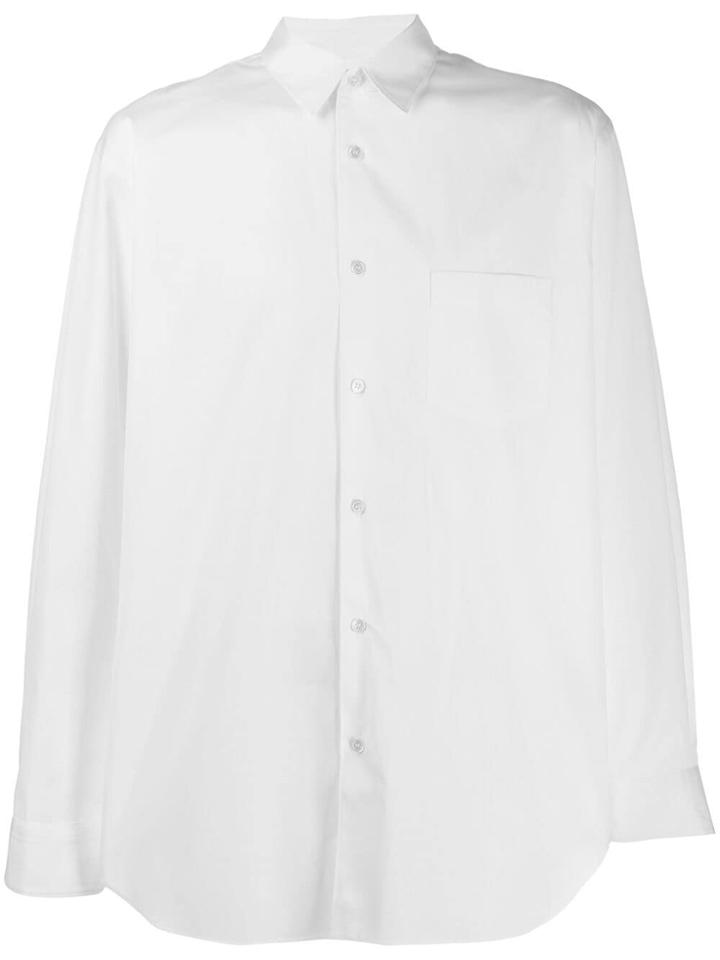 Comme Des Garçons Shirt Mask Patchwork Shirt - White
