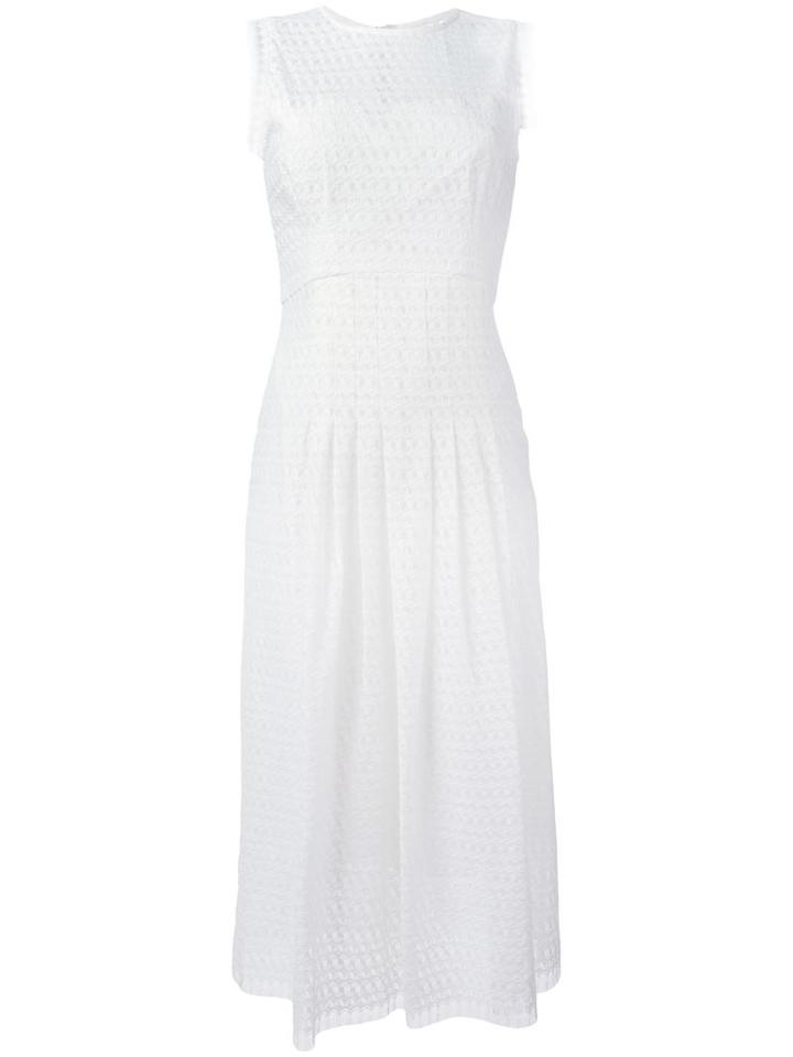 Goat Diamond Dress, Women's, Size: 14, White, Cotton/polyamide